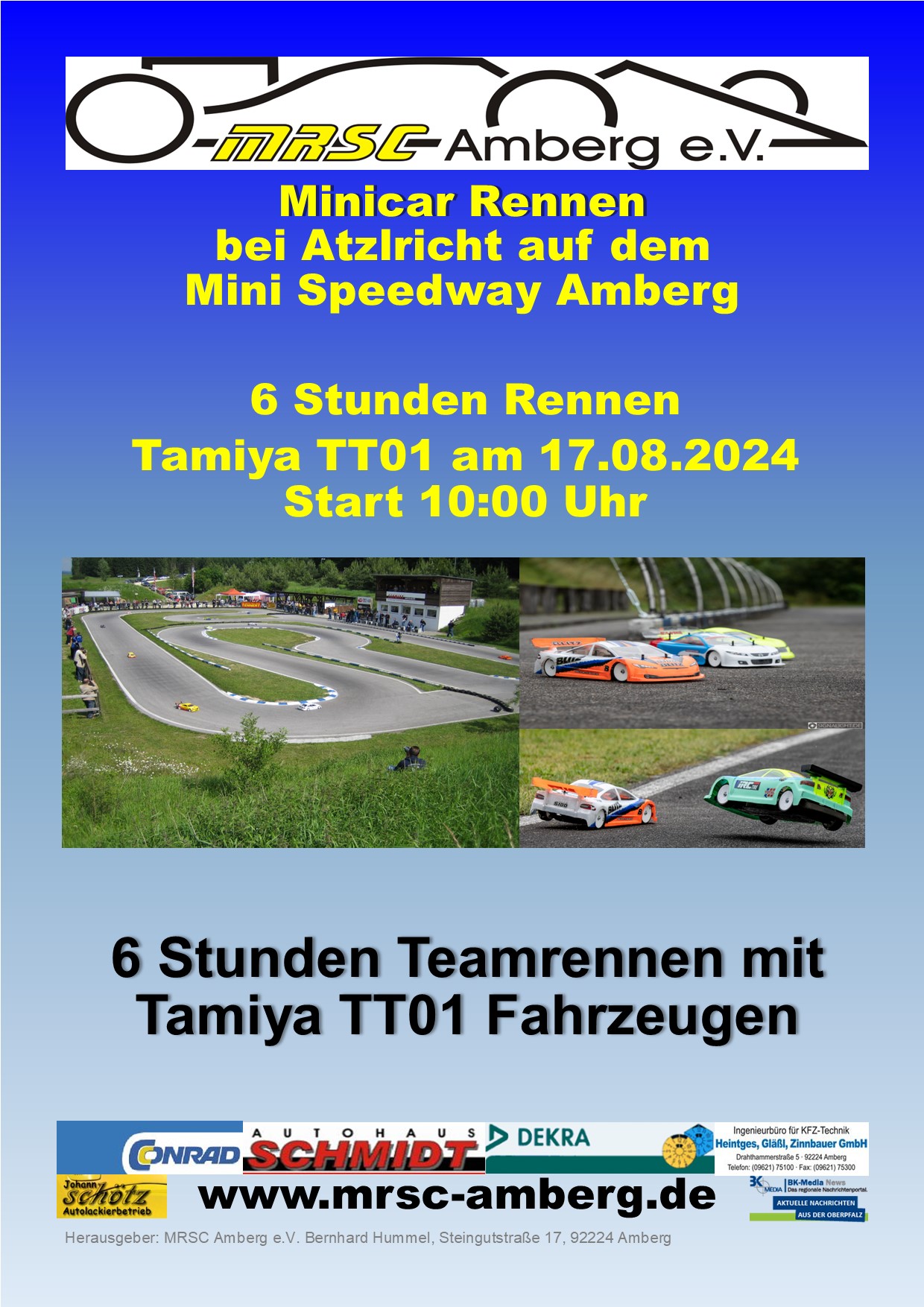 6h-Rennen Tamiya TT01 2024 MRSC-Amberg